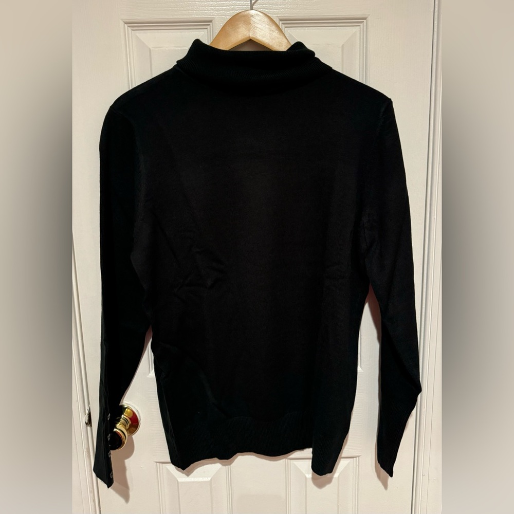 NWT | Size L | JM Collection | Black Turtleneck Sweater